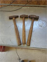 Three large hammer's