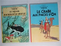 Deux albums de Tintin