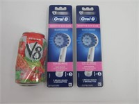 2 paquets de 3 brossettes Oral B Sensitive Gum