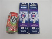 2 paquets de 3 brossettes Oral-B 3D white neuf