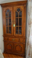 Maple Corner Cabinet w/ 4 Doors & 1 Drawer