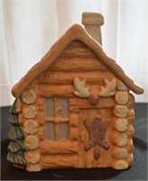 Vintage Sierra Log Cabin Cookie Jar