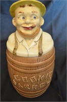 Rare Vintage Imprerial Porcelin Hobo Man Cookie Ba
