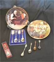 Norman Rockwell Collector's Plates x 2 & Collectib