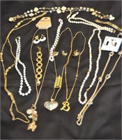 Silver/Gold & Pearl Colored Costume Jewelry