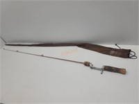 The American Fork & Ho Co Fishing Rod with bag