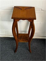 Wooden plant stand 27” tall