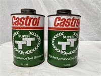 Castrol Super TT oil tins
