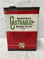 Wakefield Castrol brake fluid 1 gallon tin