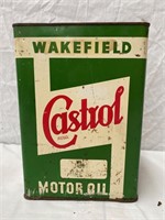 Wakefield Castrol 1 gallon oil tin