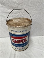 Ampol 45 lb multi purpose red grease drum full