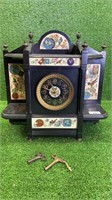 VICTORIAN MARBLE CLOCK WITH INTRICATE DETAILED