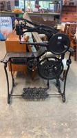 EARLY VICTORIAN CAST IRON SEWING MACHINE