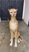 FIBREGLASS CHEETAH STATUE MADE IN THE 80'S