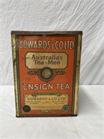 Edwards & Co 14 lb Ensign tea tin
