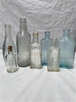 Assorted Chemist & soft drink bottles
