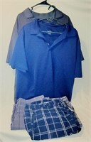 2 XXL Golf Shirts & 2 Men's 40W Cargo Shorts