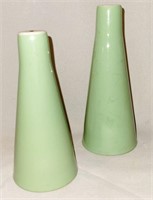 MCM Green Ceramic Salt & Pepper Shaker Set