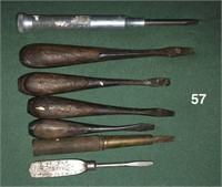 Seven assorted mini screwdrivers