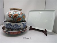 4 PIECES OF ASSORTED PORCELAIN - SEE LIST