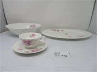 TEA CUPS & SAUCERS - DINNER BOWL - SERVICE TRAY