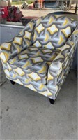 Grey & yellow chair