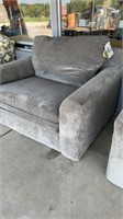 Grey oversized chair