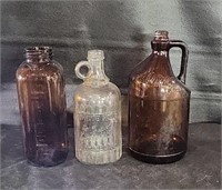 Vintage Clorox, Vinegar & Juice Bottles
