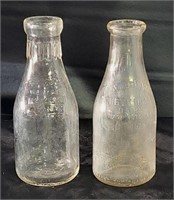 Vintage Quart Milk Bottles