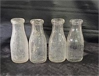 Vintage Pint Milk Bottles
