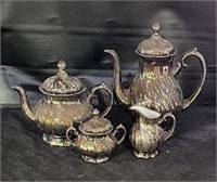 Thomas Porcelain Silverplate Tea & Coffee Set