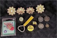 Vintage Pins, Bottle Opener & More