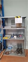 Steel shelf: 1100mm W x 600D x 1800H