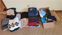 Lot of new and some vintage men's clothing size to