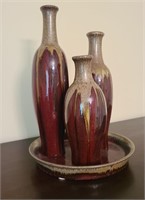 Lot of 3 decorative vases
