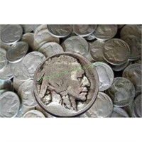 Lot of (100) NO DATE Buffalo Nickels