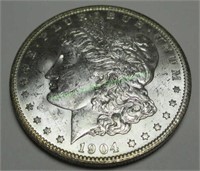 1904 -O CH BU Morgan Dollar