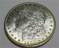 1904 -O Toned Rim BU High Grade Morgan Dollar
