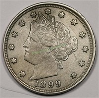 1899 Nice Grade Liberty V Nickel