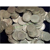 Lot of (100) V Nickels - Various RANDOM Dates