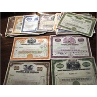 Lot of 50 Old Collectible Stock Certificates
