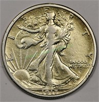 1917 s - Key Date Walking Liberty Half Dollar