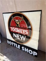 Tooheys new bottle shop perspex sign