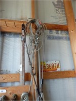 SEVERAL CABLES WITH LOOPS & TIE DOWN STRAPS