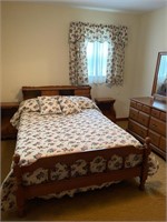 Bedspread, curtains, bedskirt-No bed included