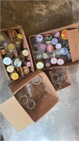 Boxes of jars and lids