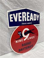Eveready enamel sign repro approx