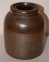 (K) Brown Crock Jar