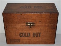 (K) Gold Dot Cigar Box