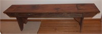 (K) 5' Rustic Wood Bench